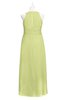 ColsBM Nathalia Lime Green Plus Size Bridesmaid Dresses A-line Floor Length Ruching Zip up Mature Jewel