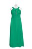 ColsBM Nathalia Pepper Green Plus Size Bridesmaid Dresses A-line Floor Length Ruching Zip up Mature Jewel