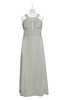 ColsBM Nathalia Platinum Plus Size Bridesmaid Dresses A-line Floor Length Ruching Zip up Mature Jewel