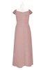 ColsBM Oakley Blush Pink Plus Size Bridesmaid Dresses A-line Modern Floor Length Zip up Appliques Short Sleeve