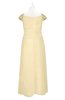 ColsBM Oakley Cornhusk Plus Size Bridesmaid Dresses A-line Modern Floor Length Zip up Appliques Short Sleeve