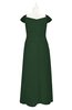 ColsBM Oakley Hunter Green Plus Size Bridesmaid Dresses A-line Modern Floor Length Zip up Appliques Short Sleeve