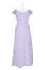 ColsBM Oakley Light Purple Plus Size Bridesmaid Dresses A-line Modern Floor Length Zip up Appliques Short Sleeve