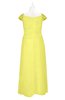 ColsBM Oakley Pale Yellow Plus Size Bridesmaid Dresses A-line Modern Floor Length Zip up Appliques Short Sleeve