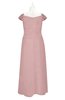 ColsBM Oakley Silver Pink Plus Size Bridesmaid Dresses A-line Modern Floor Length Zip up Appliques Short Sleeve