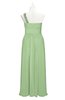 ColsBM Landry Gleam Plus Size Bridesmaid Dresses Sleeveless One Shoulder Pleated Floor Length Elegant Half Backless