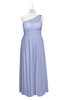ColsBM Landry Lavender Plus Size Bridesmaid Dresses Sleeveless One Shoulder Pleated Floor Length Elegant Half Backless