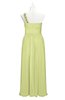ColsBM Landry Lime Sherbet Plus Size Bridesmaid Dresses Sleeveless One Shoulder Pleated Floor Length Elegant Half Backless