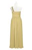 ColsBM Landry New Wheat Plus Size Bridesmaid Dresses Sleeveless One Shoulder Pleated Floor Length Elegant Half Backless