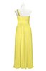 ColsBM Landry Yellow Iris Plus Size Bridesmaid Dresses Sleeveless One Shoulder Pleated Floor Length Elegant Half Backless
