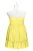 ColsBM Paityn Yellow Iris Plus Size Bridesmaid Dresses Pleated Zip up Sleeveless Strapless Knee Length Modern