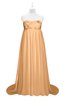 ColsBM Milania Apricot Plus Size Bridesmaid Dresses Sweetheart Sleeveless Empire Pleated Backless Gorgeous