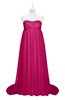 ColsBM Milania Beetroot Purple Plus Size Bridesmaid Dresses Sweetheart Sleeveless Empire Pleated Backless Gorgeous