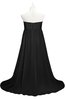 ColsBM Milania Black Plus Size Bridesmaid Dresses Sweetheart Sleeveless Empire Pleated Backless Gorgeous