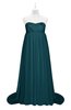 ColsBM Milania Blue Green Plus Size Bridesmaid Dresses Sweetheart Sleeveless Empire Pleated Backless Gorgeous