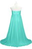 ColsBM Milania Blue Turquoise Plus Size Bridesmaid Dresses Sweetheart Sleeveless Empire Pleated Backless Gorgeous