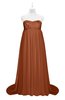 ColsBM Milania Bombay Brown Plus Size Bridesmaid Dresses Sweetheart Sleeveless Empire Pleated Backless Gorgeous