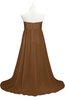 ColsBM Milania Brown Plus Size Bridesmaid Dresses Sweetheart Sleeveless Empire Pleated Backless Gorgeous
