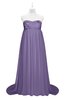 ColsBM Milania Chalk Violet Plus Size Bridesmaid Dresses Sweetheart Sleeveless Empire Pleated Backless Gorgeous