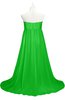 ColsBM Milania Classic Green Plus Size Bridesmaid Dresses Sweetheart Sleeveless Empire Pleated Backless Gorgeous