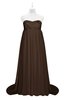 ColsBM Milania Copper Plus Size Bridesmaid Dresses Sweetheart Sleeveless Empire Pleated Backless Gorgeous