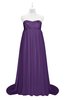 ColsBM Milania Dark Purple Plus Size Bridesmaid Dresses Sweetheart Sleeveless Empire Pleated Backless Gorgeous