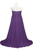 ColsBM Milania Dark Purple Plus Size Bridesmaid Dresses Sweetheart Sleeveless Empire Pleated Backless Gorgeous