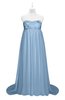 ColsBM Milania Dusty Blue Plus Size Bridesmaid Dresses Sweetheart Sleeveless Empire Pleated Backless Gorgeous