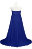 ColsBM Milania Electric Blue Plus Size Bridesmaid Dresses Sweetheart Sleeveless Empire Pleated Backless Gorgeous