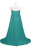 ColsBM Milania Emerald Green Plus Size Bridesmaid Dresses Sweetheart Sleeveless Empire Pleated Backless Gorgeous