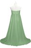 ColsBM Milania Fair Green Plus Size Bridesmaid Dresses Sweetheart Sleeveless Empire Pleated Backless Gorgeous