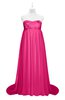 ColsBM Milania Fandango Pink Plus Size Bridesmaid Dresses Sweetheart Sleeveless Empire Pleated Backless Gorgeous