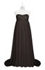ColsBM Milania Fudge Brown Plus Size Bridesmaid Dresses Sweetheart Sleeveless Empire Pleated Backless Gorgeous
