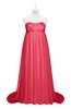 ColsBM Milania Guava Plus Size Bridesmaid Dresses Sweetheart Sleeveless Empire Pleated Backless Gorgeous