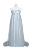 ColsBM Milania Illusion Blue Plus Size Bridesmaid Dresses Sweetheart Sleeveless Empire Pleated Backless Gorgeous