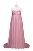 ColsBM Milania Light Coral Plus Size Bridesmaid Dresses Sweetheart Sleeveless Empire Pleated Backless Gorgeous
