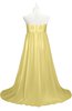 ColsBM Milania Misted Yellow Plus Size Bridesmaid Dresses Sweetheart Sleeveless Empire Pleated Backless Gorgeous