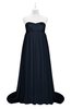 ColsBM Milania Navy Blue Plus Size Bridesmaid Dresses Sweetheart Sleeveless Empire Pleated Backless Gorgeous