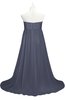 ColsBM Milania Nightshadow Blue Plus Size Bridesmaid Dresses Sweetheart Sleeveless Empire Pleated Backless Gorgeous