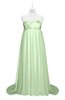 ColsBM Milania Pale Green Plus Size Bridesmaid Dresses Sweetheart Sleeveless Empire Pleated Backless Gorgeous