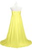 ColsBM Milania Pale Yellow Plus Size Bridesmaid Dresses Sweetheart Sleeveless Empire Pleated Backless Gorgeous