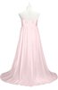 ColsBM Milania Petal Pink Plus Size Bridesmaid Dresses Sweetheart Sleeveless Empire Pleated Backless Gorgeous