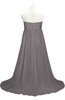 ColsBM Milania Ridge Grey Plus Size Bridesmaid Dresses Sweetheart Sleeveless Empire Pleated Backless Gorgeous