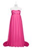 ColsBM Milania Rose Pink Plus Size Bridesmaid Dresses Sweetheart Sleeveless Empire Pleated Backless Gorgeous