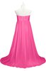 ColsBM Milania Rose Pink Plus Size Bridesmaid Dresses Sweetheart Sleeveless Empire Pleated Backless Gorgeous
