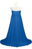 ColsBM Milania Royal Blue Plus Size Bridesmaid Dresses Sweetheart Sleeveless Empire Pleated Backless Gorgeous