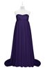 ColsBM Milania Royal Purple Plus Size Bridesmaid Dresses Sweetheart Sleeveless Empire Pleated Backless Gorgeous