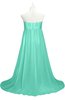 ColsBM Milania Seafoam Green Plus Size Bridesmaid Dresses Sweetheart Sleeveless Empire Pleated Backless Gorgeous