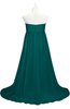 ColsBM Milania Shaded Spruce Plus Size Bridesmaid Dresses Sweetheart Sleeveless Empire Pleated Backless Gorgeous