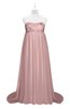 ColsBM Milania Silver Pink Plus Size Bridesmaid Dresses Sweetheart Sleeveless Empire Pleated Backless Gorgeous